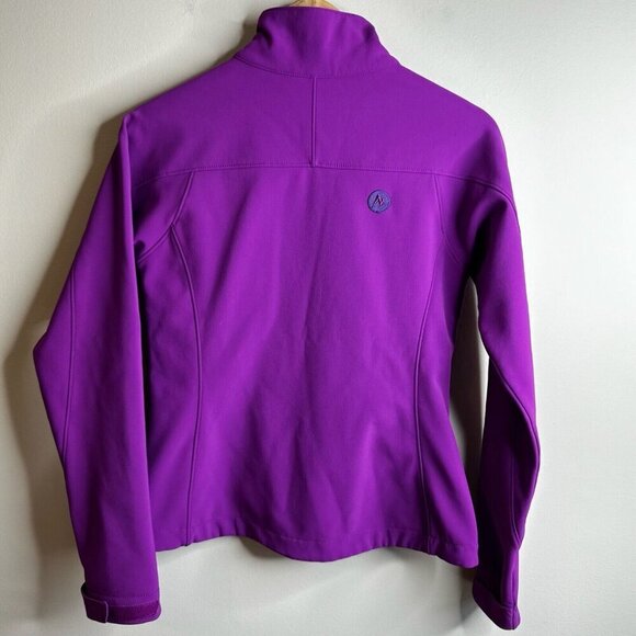 Marmot Jacket Womens Sz XS Purple Black Fleece Lined Softshell Outdoor Full Zip - Picture 10 of 13
